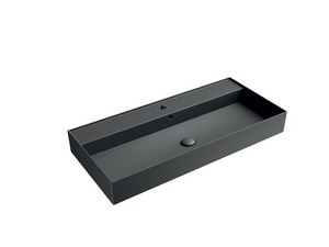 Lavabo Unitop Twenty 101x46 cm noir mat