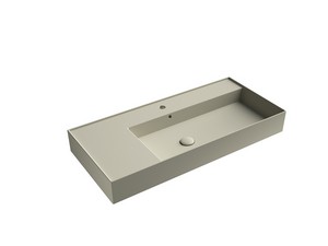 Lavabo Unitop Twenty vasque droite 101x46 cm sable mat