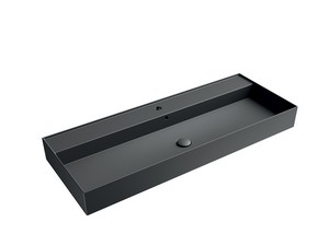 Lavabo Unitop Twenty 121x46 cm noir mat