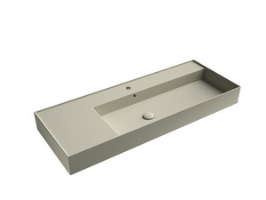 Lavabo Unitop Twenty vasque droite 121x46 cm sable mat
