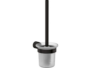 Blur Toilet Brush Holder in Matt Black Plated Stainless Steel