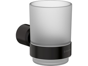 Blur glass holder in Matt Black stainless steel