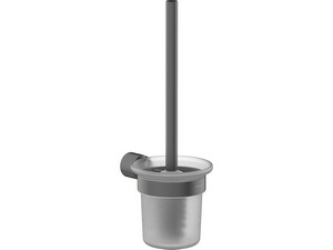 Blur Toilet Brush Holder in Titan Plated Stainless Steel