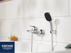 Kit Duplex douche Grohe® Vitalio Comfort 110 avec douchette 2 jets chrome