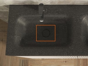 Faro Ablaufgarnitur für Waschbecken Click Click Quarzit hell