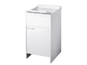 Meuble bac à laver Garden 45x50 cm en PVC blanc