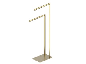 Spring Brushed Gold 304 Stainless Steel Bathroom Floor Stand with Towel Holder
