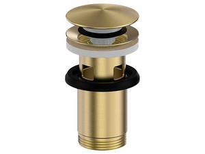 Ablaufgarnitur universal Spring Edelstahl 304 gebürstetes Gold