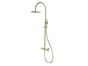 Duschsystem 2 Funktionen Spring Edelstahl 304 gebürstetes Gold