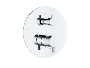 Round Universal 3-Ways Concealed Shower Mixer Chrome