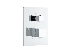 Square Universal 3-Ways Concealed Shower Mixer Chrome