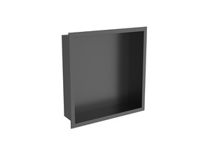 Stainless Steel Aisi 304 Shower Niche 30x30 Matt Black
