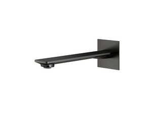 Wandauslauf an der Wand für Waschbecken Gea Gun Metal
