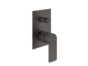 Blende für Duscharmatur Einbau Gea mit Umschaltventil Gun Metal