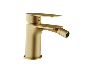 Gea Bidet Mixer without Drain Satin Gold