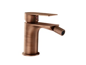 Gea Bidet Mixer without Waste in Brushed Copper