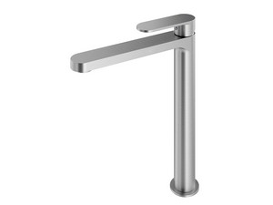 Tall Olmo Basin Mixer without Waste Brushed Chrome
