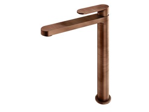 Olmo Tall Basin Mixer without Waste Brushed Copper