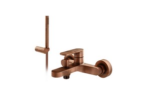 Olmo Bathtub Set with Brushed Copper Accessories