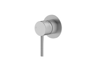 Stelo Brushed Chrome Built-in Shower Mixer Plate