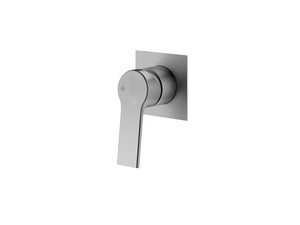 Trend Brushed Chrome Built-In Shower Mixer Plate