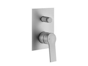 Trend Built-In Shower Mixer Plate with Diverter in Brushed Chrome