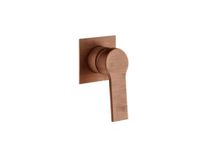 Trend Brushed Copper Built-In Shower Mixer Plate