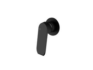 Lune Matt Black Built-in Shower Mixer Plate
