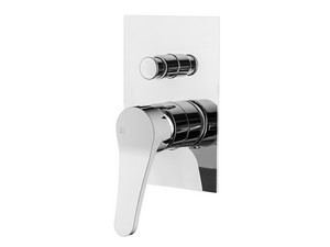 Mamba Built-in Shower Mixer Plate with Diverter, Polished Chrome