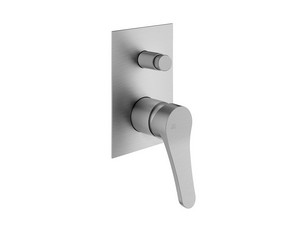 Mamba Built-in Shower Mixer Plate with Diverter in Brushed Chrome