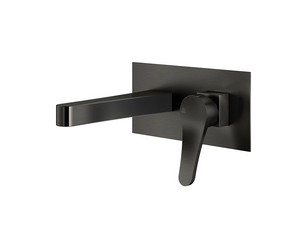 Mamba Wall Mounted Sink Mixer Tap Without Drain Gun Metal