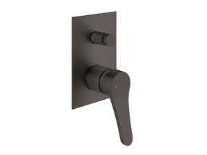 Mamba Built-in Shower Mixer Plate with Gun Metal Diverter