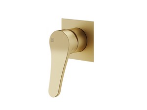 Mamba Satin Gold Built-In Shower Mixer Plate