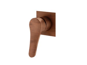 Mamba Brushed Copper Built-In Shower Mixer Plate