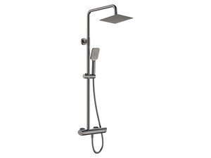 Blur 2-Function Shower Column with Mixer Titanium
