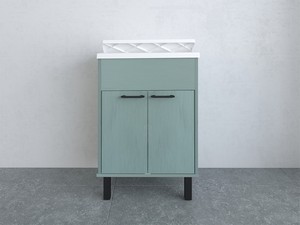 Smeraldo PVC Laundry Sink Cabinet 60x50x85 cm Green