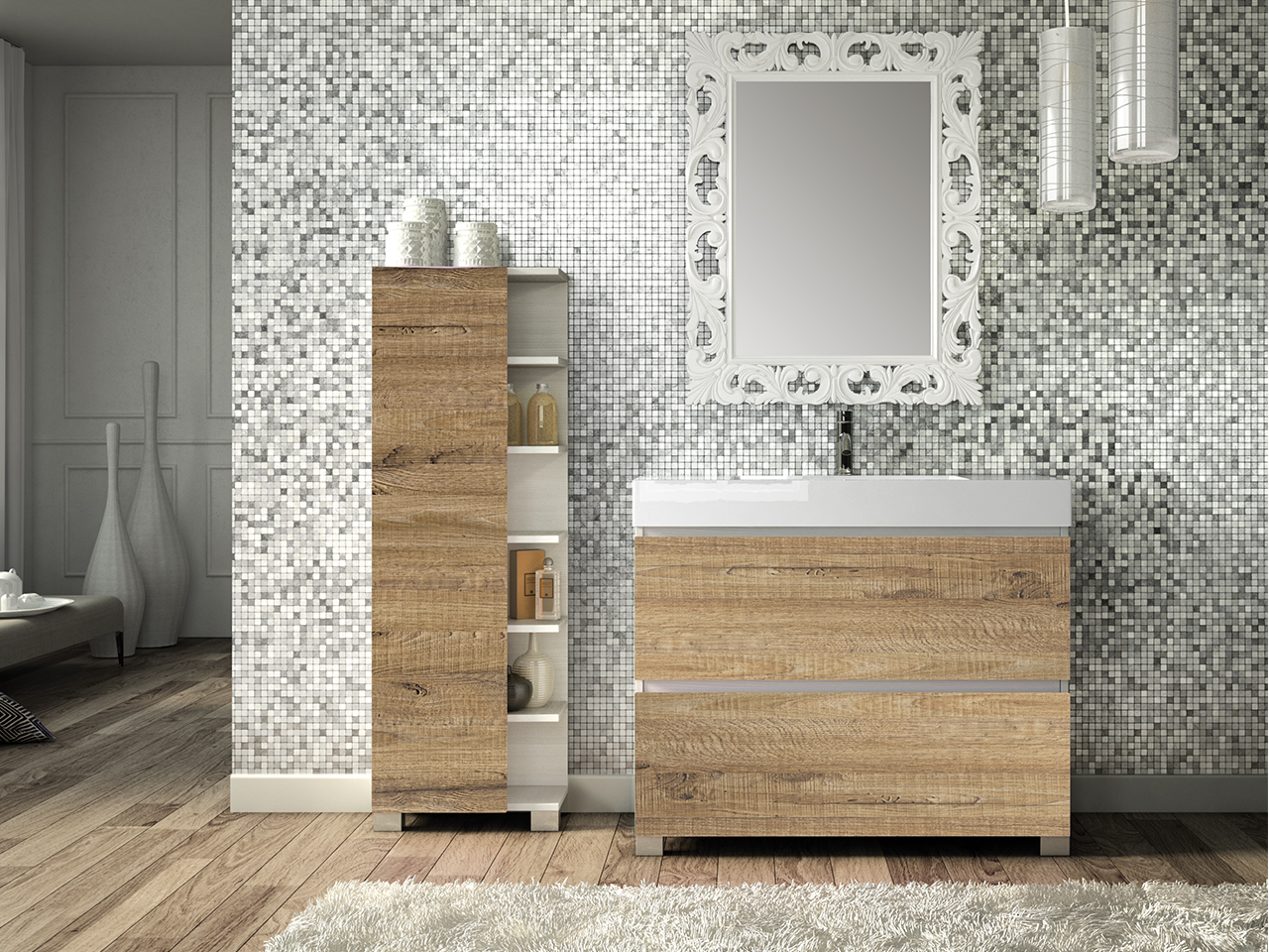 mobile bagno 100 cm iperceramica