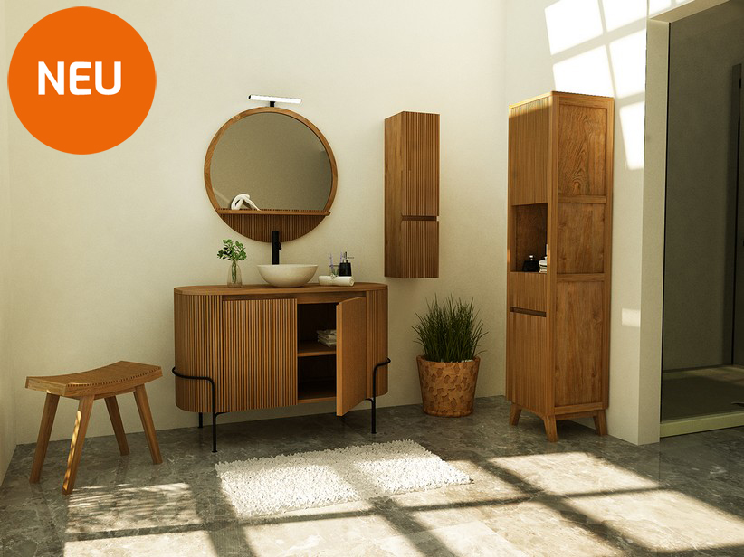 Badmöbel LOMBOK aus Teak-Massivholz
