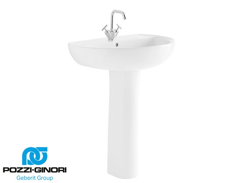 Mobili Lavabo Pozzi Ginori.Lavabo A Colonna Colibri 2 Cm 65x49 Bianco Lucido Iperceramica