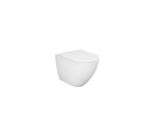 Stand-WC Dakar 58 cm spülrandlos wandbündig Weiß glänzend