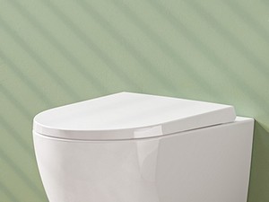 Abattant WC Dakar fermeture lente blanc brillant