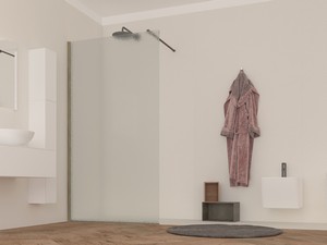 Douche à l’italienne OM 120 cm H200 Ext 118/120 cm imprimé/chêne Cognac