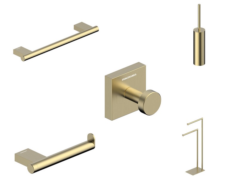 Accessoires salle de bains série Spring Inox 304 or brossé