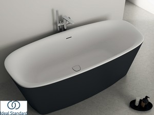Freistehende Badewanne Ideal Standard® Atelier Dea 170x75 cm Zweifarbig Weiß/Seidenschwarz Matt