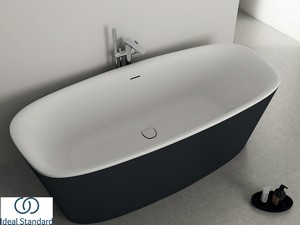 Freistehende Badewanne Ideal Standard® Atelier Dea 190x90 cm Zweifarbig Weiß/Seidenschwarz Matt
