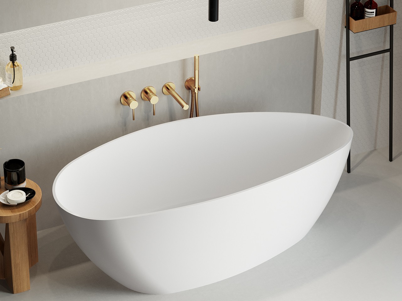 vasca da bagno a muro