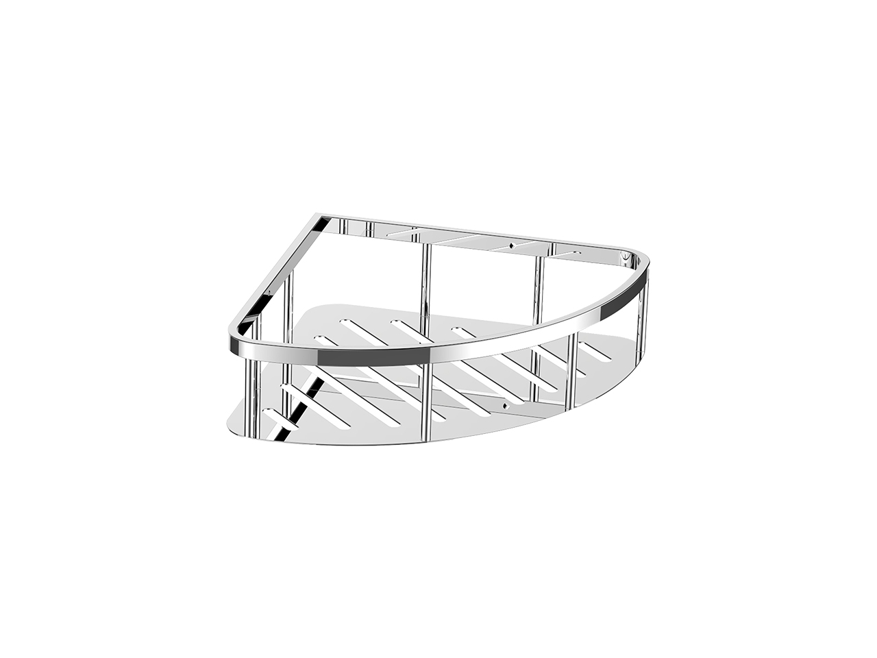 Angoliera Per Bagno 3 Ripiani In Acciaio Cromato - H45cm, Perfetta Per Doccia - Foto 9