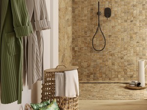 Mosaico Bali Gold 30x30 Gres Effetto Ardesia Oro