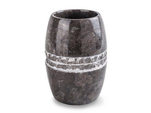 Gobelet porte-brosse à dents en marbre Selce noir