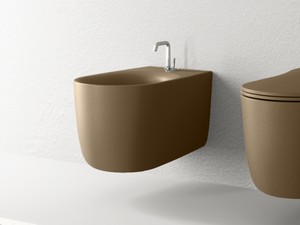 Wand-Bidet Nolita Dunkelbraun Matt